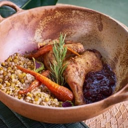 ไก่ต็อก ธัญพืช ซอสเบอร์รี่