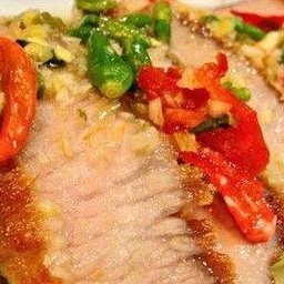 คอหมูย่างมะนาว