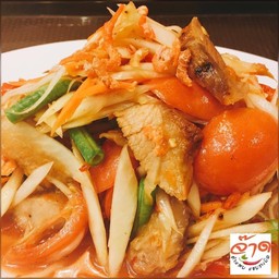 ตำคอหมูย่างแท้