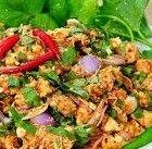 ลาบกุ้งสับ  (สุก)