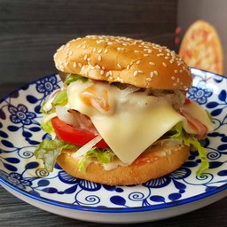 เบอร์เกอร์เนื้อ สูตร Poldo