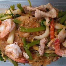 สุกี้แห้งหมูกุ้ง