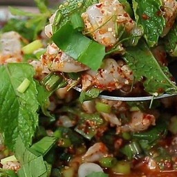 ลาบกุ้งสับ (สด)