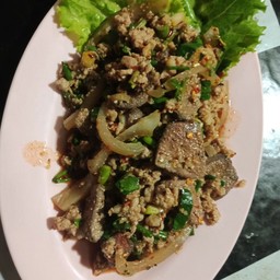 ลาบคั่ว   หมู   เนื้อ