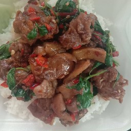 กระเพราเนื้อเปื่อย
