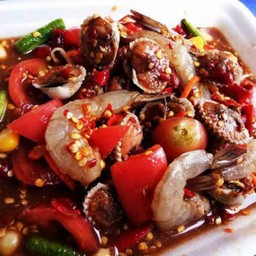 เหลาหอยแครงกุ้งสด