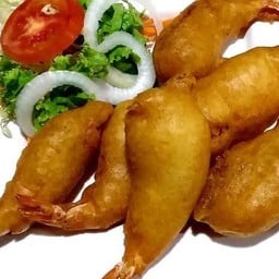 กุ้งชุปแป้งทอด