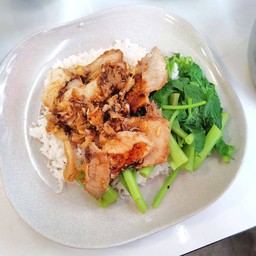 ข้าวหน้าหมูทอด