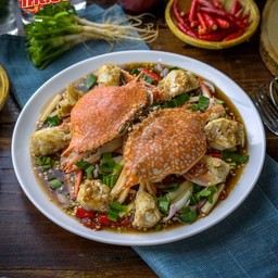 ยำปูม้า (สุก)
