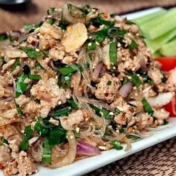 ลาบวุ้นเส้นใส่หมู