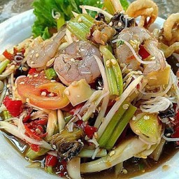 ตำป่ากุ้งสด ปูปลาร้า