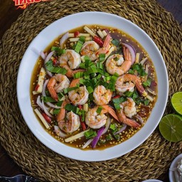 ยำกุ้ง (สุก)