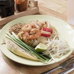 ผัดไทยเส้นเล็กทะเล(ขึ้นบก)