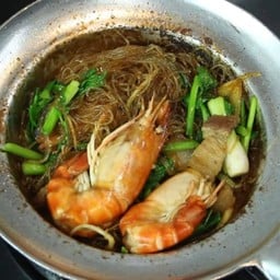 กุ้งแม่น้ำอบวุ้นเส้น