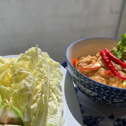 ปูม้าหลน ผักสด