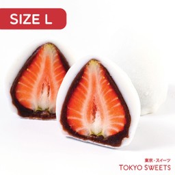 ไดฟุกุสตรอเบอร์รี่ รสถั่วแดงอะซูกิ (L) 2 ชิ้น