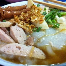 ต้มเส้นผสมโจ๊ก