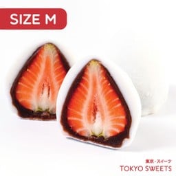 ไดฟุกุสตรอเบอร์รี่ รสถั่วแดงอะซูกิ (M) 2 ชิ้น