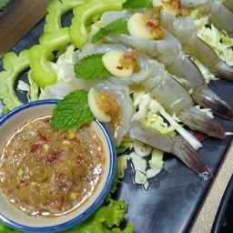 กุ้งแช่น้ำปลา