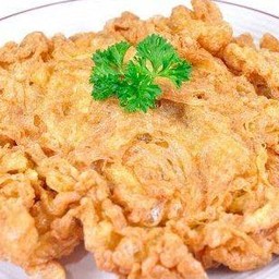 ข้าวไข่เจียวไก่สับ