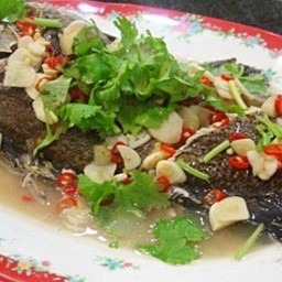 ปลาเก๋านึ่งมะนาว 1000กรัม