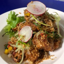 กุ้งทอดกระเทียมพริกไทย