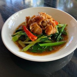 ผัดคะน้าน้ำมันหอย