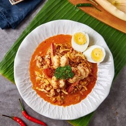 ยำหัวปลีกุ้งสด