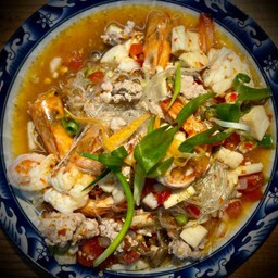 ยำวุ้นเส้นกุ้งสด