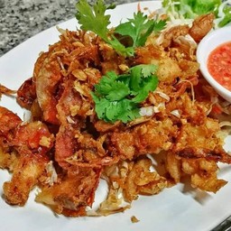 ปูนิ่มทอดกระเทียม