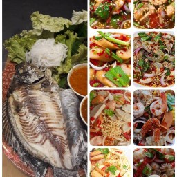 8 นำรวย ปลาเผาตะเภาทอง&ยำแซ่บ
