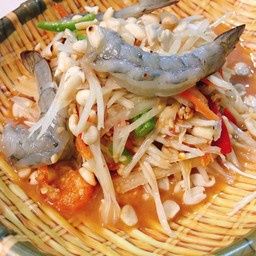 ตำไทยกุ้งสด