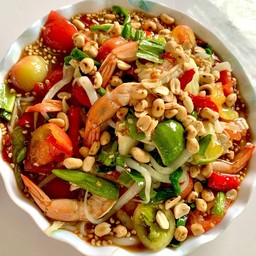 ตำด้องแด้งกุ้ง