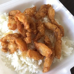 ข้าวราด 3 ชั้นทอดเกลือ