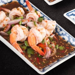 ยำกุ้ง ( สุก )