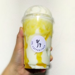 นมสดน้ำผึ้งปั่น