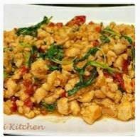 กะเพราไก่ราดข้าว