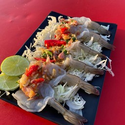 กุ้งดิบมะนาว