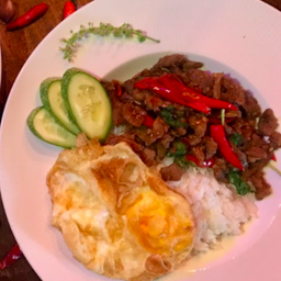 ข้าวกะเพราหมูสับ