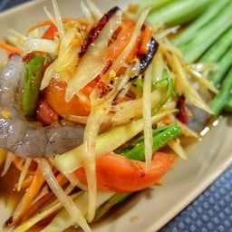 ตำกุ้งสด