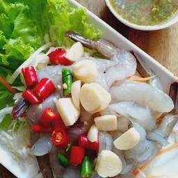 กุ้งแช่น้ำปลา