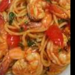 สปาเก็ตตี้ซอสมะเขือเทศกุ้ง