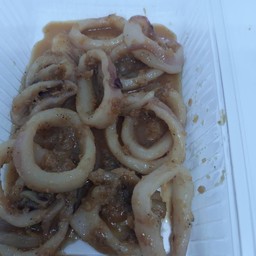 Stir Fried Squid With Shrimp Paste