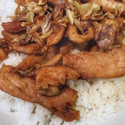 ข้าวหมูทอด&ข้าวไข่เจียว&ขนมปังปิ้ง