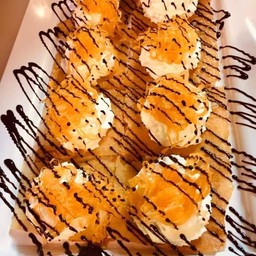 โรตีธิชชู วิปครีมฝอยทอง+ ช็อคโกแลต