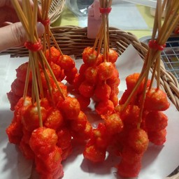 ลูกชิ้นทอด เกี้ยวไข่นกกระทาทอด