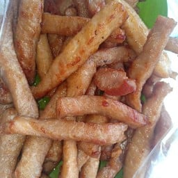 หมูแดดเดียวทอดน้ำจิ้มแจ่ว