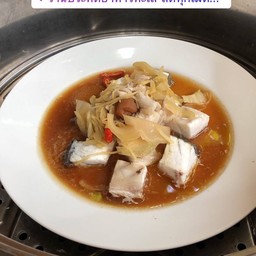 ปลากะพงนึ่งบ๊วย