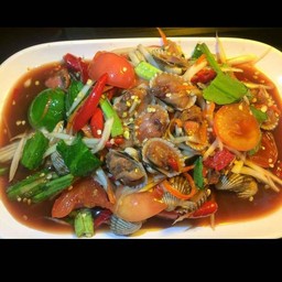 ตำหอยแครง