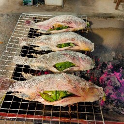 เมี่ยงปลาเผาตาปรื้ด  (ครบเครื่องปลา)